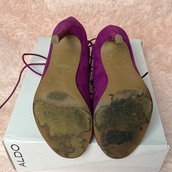 ALDO Purple/Fuchsia Strappy Heeled Sandals US 7 - Picture 5 of 6